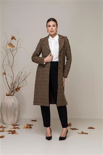 34 Xadrez Marrom/Bege