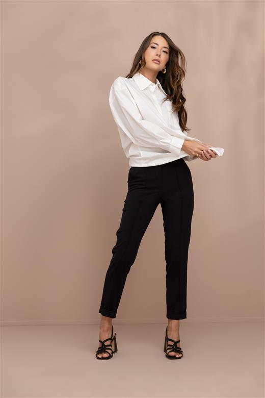 Calça ajustada c/ vinco Armani