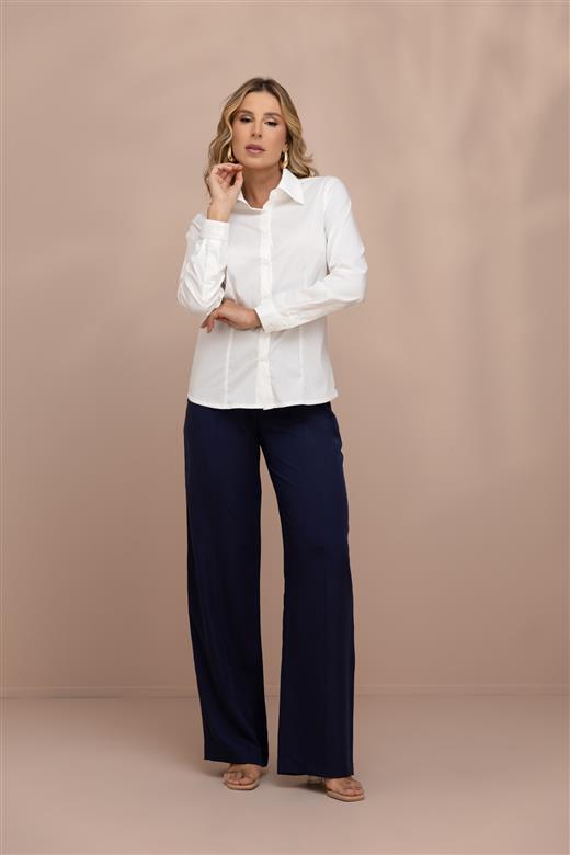 Camisa clássica Tricoline