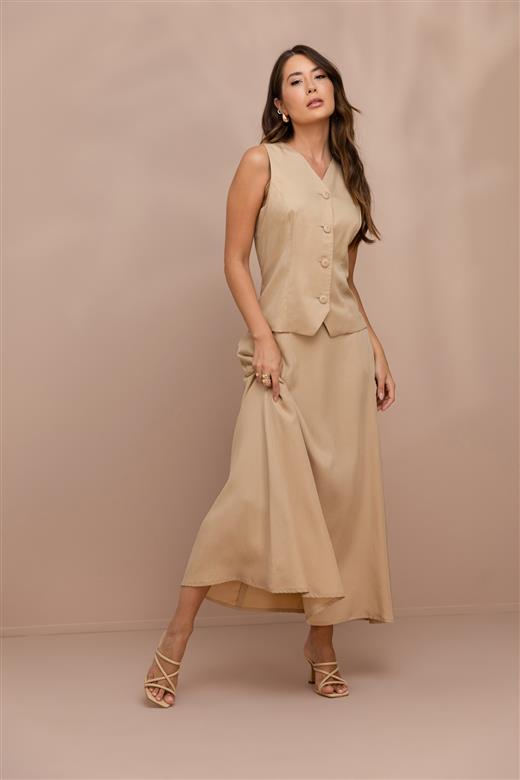 Saia longa alfaiataria Liocel