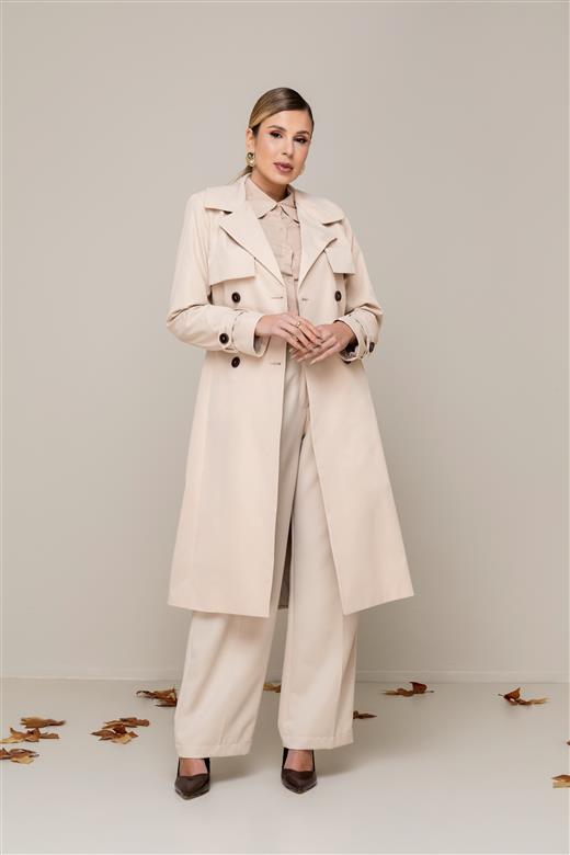 9501 TRENCH COAT LONGO TRANSPASSADO TURIM