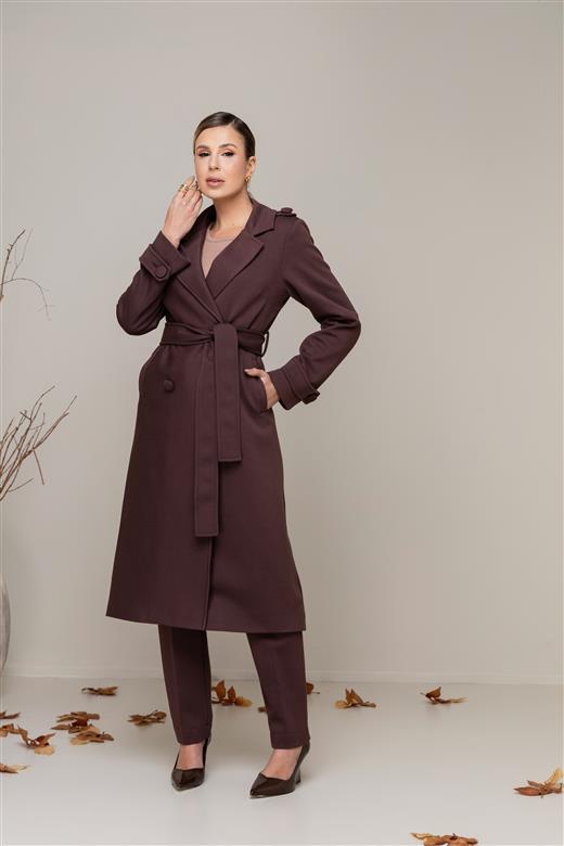 9500 TRENCH COAT LONGO TRANSPASSADO DOUBLE